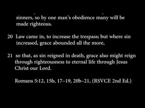 romans 5:12, 15b, 17-19, 20b- 21