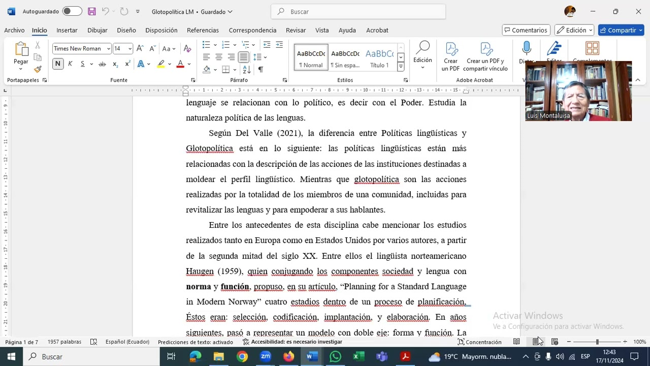 Clase grabada semana 5 Glotopolítica