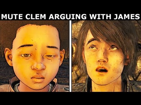 Clem Says Nothing While Arguing With James & AJ - The Walking Dead Final Season 4 Episode 4