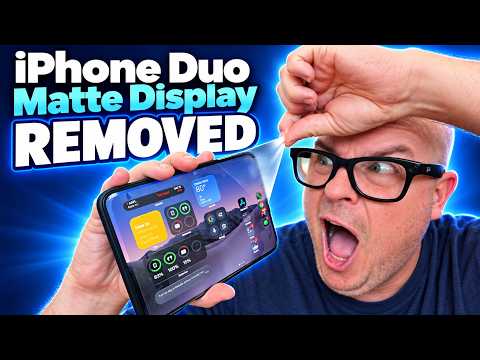 iPhone Duo I Removed The Matte Screen Protector: and It Looks WAY Better!