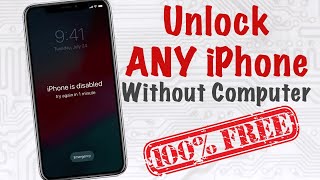 Unlock iPhone Forgot Passcode Without Computer✔How To Unlock or Bypass LockScreen