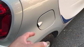 How to open the fuel door - Smart ForTwo