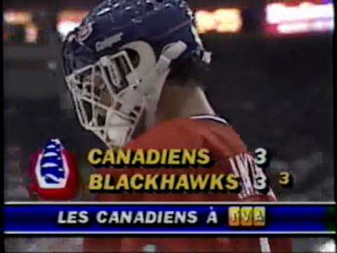 Canadiens vs Blackhawks November 4, 1987  3rd period Chicago Stadium