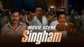 Prakash Raj Tricks Ajay Devgn And Co. To Escape From The Room | Singham | Movie Scene | Rohit Shetty