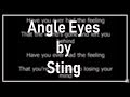 Sting - Angel Eyes (Lyrics) HQ 
