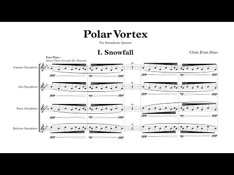 Polar Vortex for Saxophone Quartet (Perusal Score) - Sinta Quartet