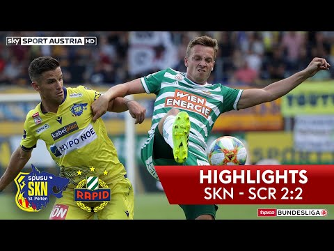 Highlights: tipico Bundesliga, 2. Runde: SKN St. Pölten - SK Rapid Wien 2:2