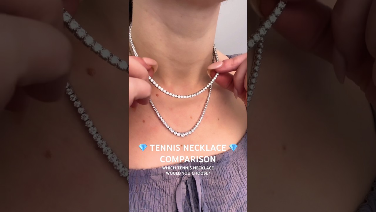 We know this isn’t an easy decision! I mean both tennis necklaces are STUNNING! #tennisnecklace