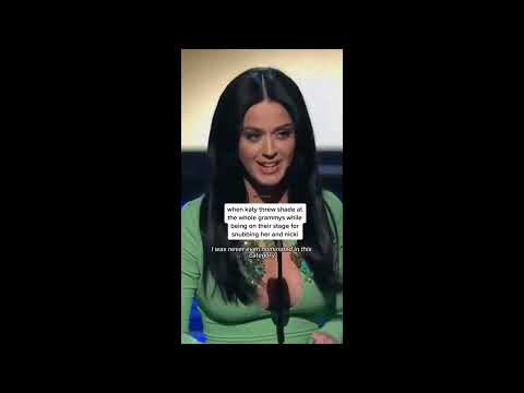 Katy Perry shades the Grammys for snubbing her and Nicki Minaj