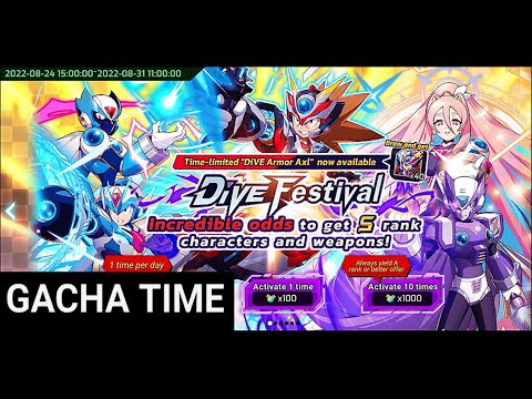 Gacha Summoning Capsule Gashapon DIVE Armor Axl Dive Festival「 Mega Man X Dive 」