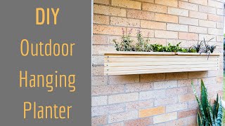 How To Build Outdoor Hanging Planter | Great Beginning Woodworker Project