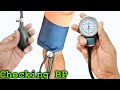 How To Easily Check BP Measure Blood Pressure With Sphygmomanometer At Home In Urdu Hindi