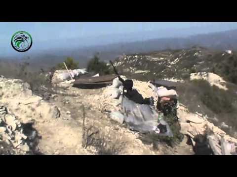 التصدي للطيران الحربي في جبل الأكراد في ريف اللاذقية بواسطة رشاش دوشكا من قبل اللواء الثالث في الساحل