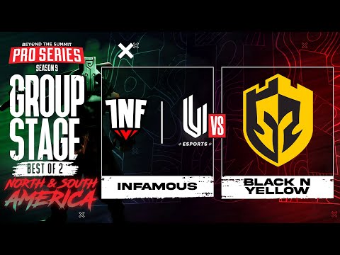 INF.UESPORTS vs Black N Yellow Game 2 - BTS Pro Series 9 AM: Group Stage w/ rkryptic & ET