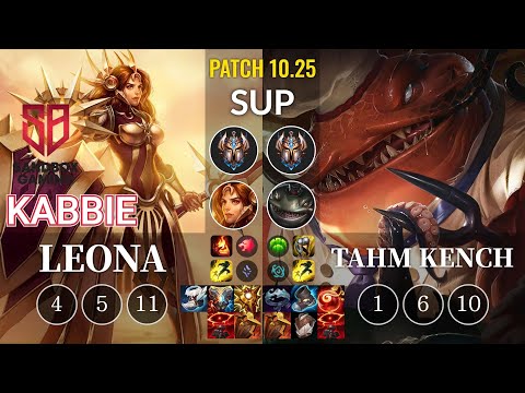 SB Kabbie Leona vs Tahm Kench Sup - KR Patch 10.25