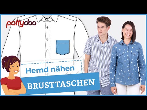 Anleitung Hemd nähen lernen - Teil 1: Vorderteile mit Brusttaschen