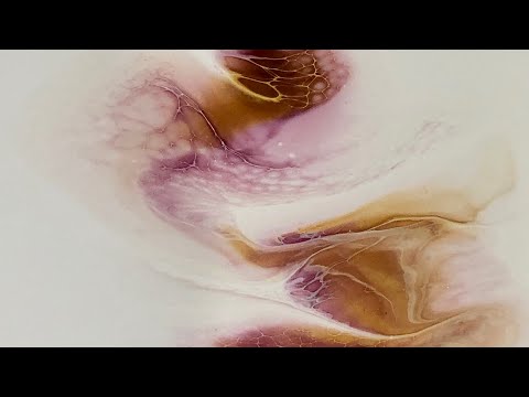 #269. Series 1/5 DREAMY Negative Space!  fluid art /swipe technique/sheleeart