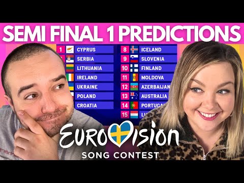 Eurovision 2024 Semi Final 1 Predictions