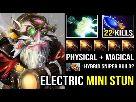 HYBRID Sniper META Electric Mini Stun Mjollnir + Scepter EZ 22Kills Max Range Free Hit Dota 2