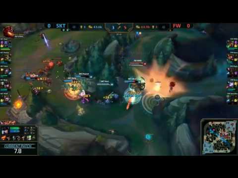 SKT vs FW hightlight Game 1 - 2017 MSI SemiFinals - SK Telecom T1 vs Flash Wolves