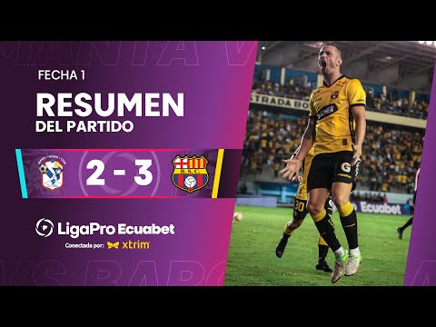 Manta 2 - 3 Barcelona SC / Fecha 1 / LigaPro Ecuabet conectada por Xtrim