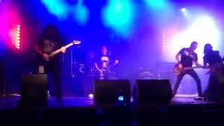 Razorblade en directo en la sala el tren (festival metalmancho 2014) 