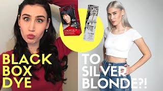 BOX DYE BLACK TO SILVER BLONDE (IN ONE SITTING?!)