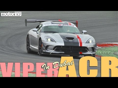 2016 Dodge Viper ACR on track in Dubai - on-board hot laps