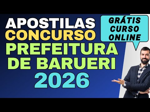 Baixar Apostila Concurso Prefeitura de Barueri-SP Grátis Curso Online