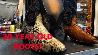 30 Year old Nocona Snake Skin Boots Get Some New Life!