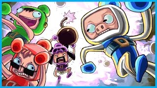 Super Bomberman R Funny Rage! - Panda Breaks His TV, It's Raining Bombs! (Nintendo Switch Gameplay)