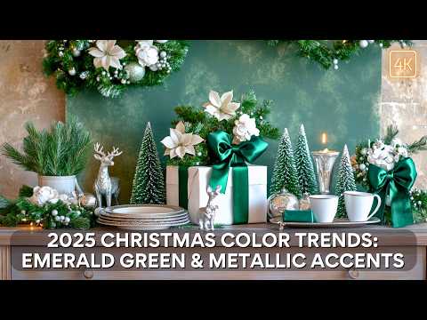 2025 Christmas Color Trends: Elegant Emerald Green & Metallic Accents for Timeless Holiday Decor