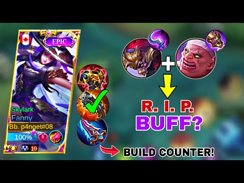 GOODBYE BUFF?? FANNY BEST BUILD IMORTAL COUNTER! 🔥 | FANNY JUNGLER ROTATION | FANNY BEST BUILD 2022.