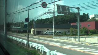 preview picture of video '北陸の旅＃14　特急サンダーバード 七尾駅→和倉温泉駅　2012/08/04'