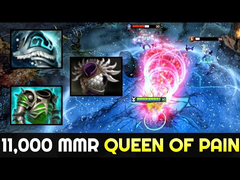 ABED 11,000 MMR Mid Queen of Pain with Situational Build 100% Counter Templar Assassin 7.26 Dota 2