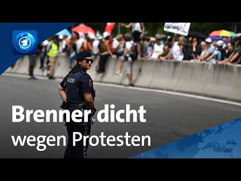 Proteste wegen Verkehrslärm: Brenner gesperrt