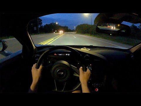 2021 McLaren 720S Coupe - POV Night Drive (Binaural Audio)