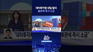 [뉴스플러스] 대미투자특별법 내일 발의 ㅣ 한국경제TV뉴스  #shorts