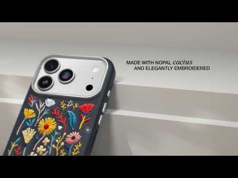 Чехол для iPhone 17 Pro Max OtterBox Symmetry Series Cactus Leather Embroidery Магнитный Совместим с MagSafe - фото 1 - id-p2916198655