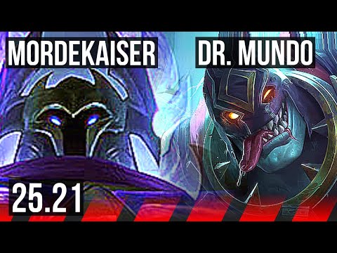 MORDEKAISER vs DR. MUNDO (TOP) | Legendary, 500+ games | EUW Master | 25.21