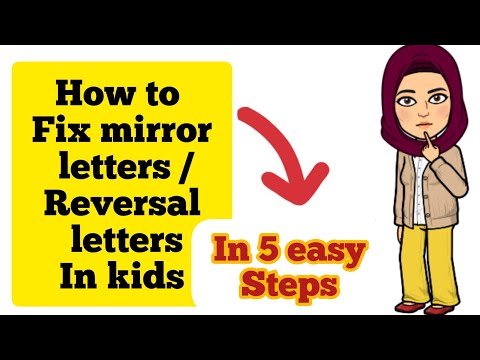Fix letter Reversal/Mirror letters in kids in 5 easy Steps||TinyedTech