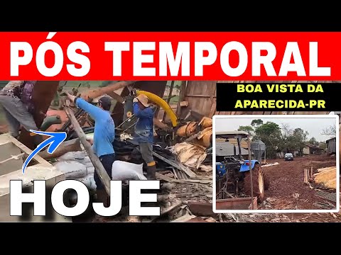 🚨ESTRAGOS pós TEMPORAL no PARANÁ-Boa Vista da Aparecida-imagens de HOJE 30/09/25 veja 