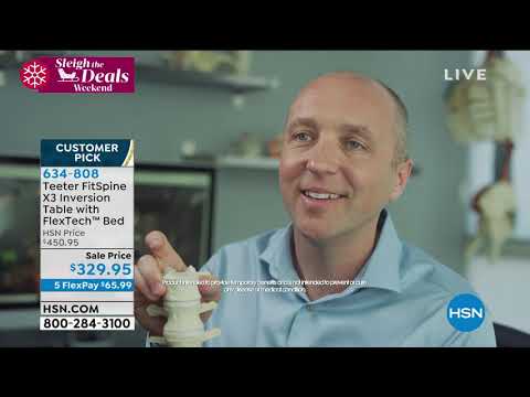 Teeter FitSpine X3 Inversion Table with FlexTech Bed