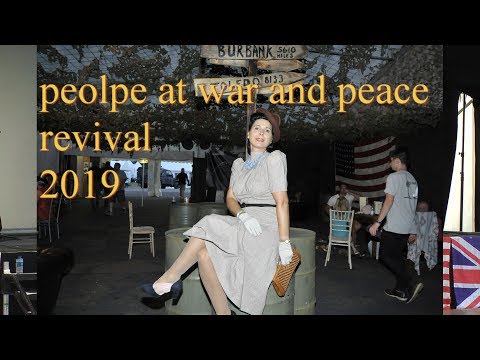 vintage dressed people at war and peace revival 2019 (war and peace show) Beltring