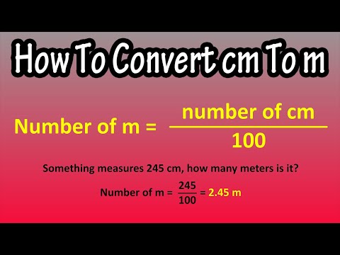How To Convert (Change) Centimeters (cm) To Meters (m) Explained