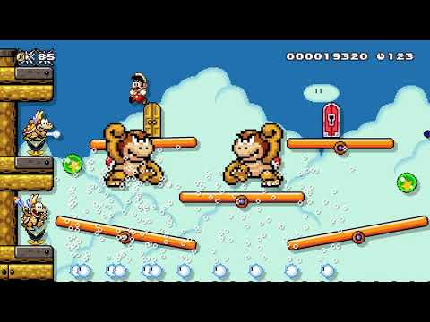 ◯⬤Seesaw Ridge⬤◯ by Pasjevw88 🍄 Super Mario Maker 2 ✹Switch✹ #aqi