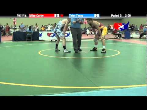 University Nat`ls FS  79 KG / 174 lbs: Mike Curby vs. Tyler Tesny