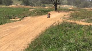 Riley jumping for the first time at Louee