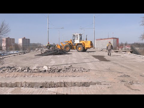 Как идет реконструкция Сельмашевского путепровода в Гомеле видео
