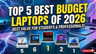 Top 5 Best Budget Laptops 2026 💻 | Powerful & Affordable Picks for Students & Professionals
